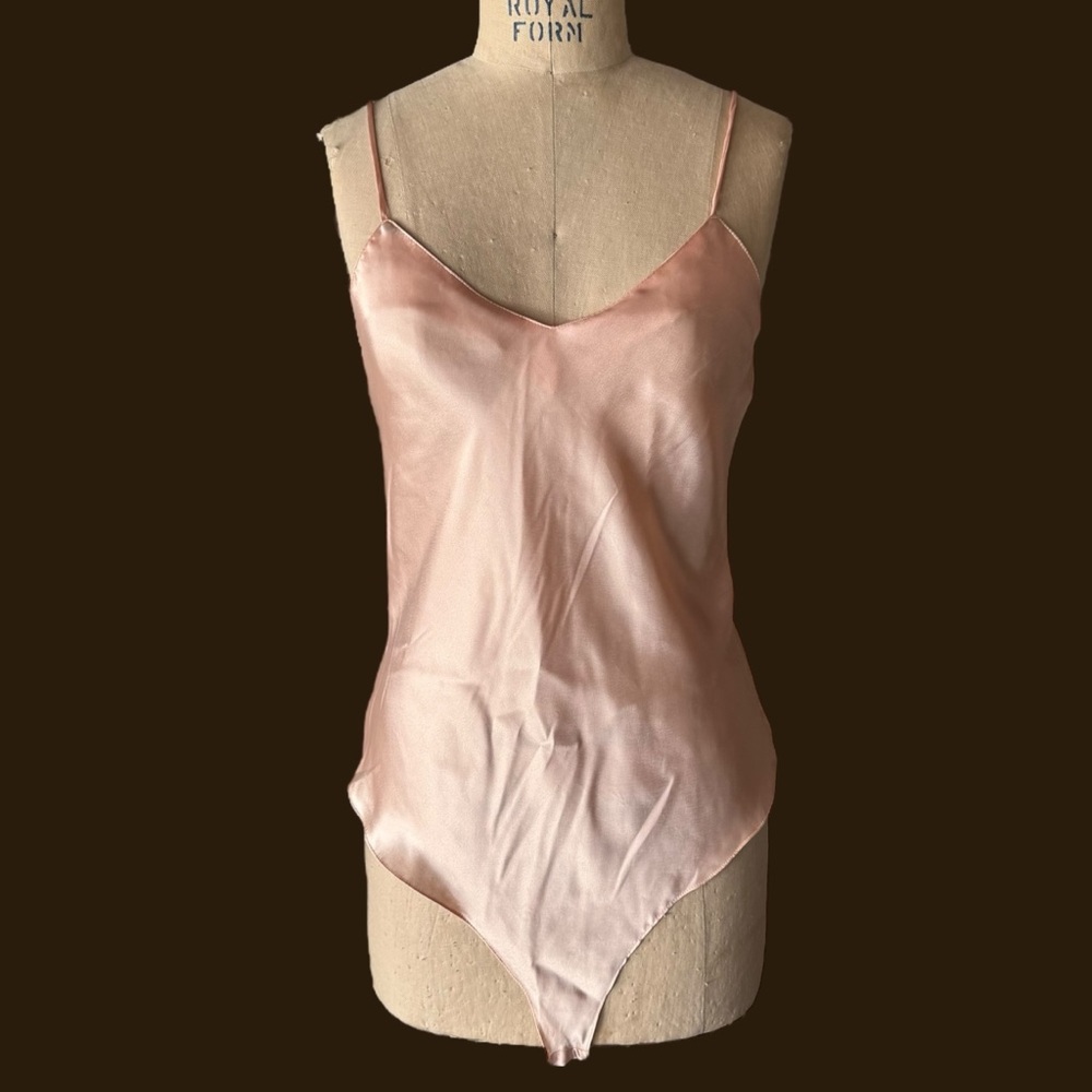 Vintage 70s Jayre Light Pink Silky Teddy Lingerie